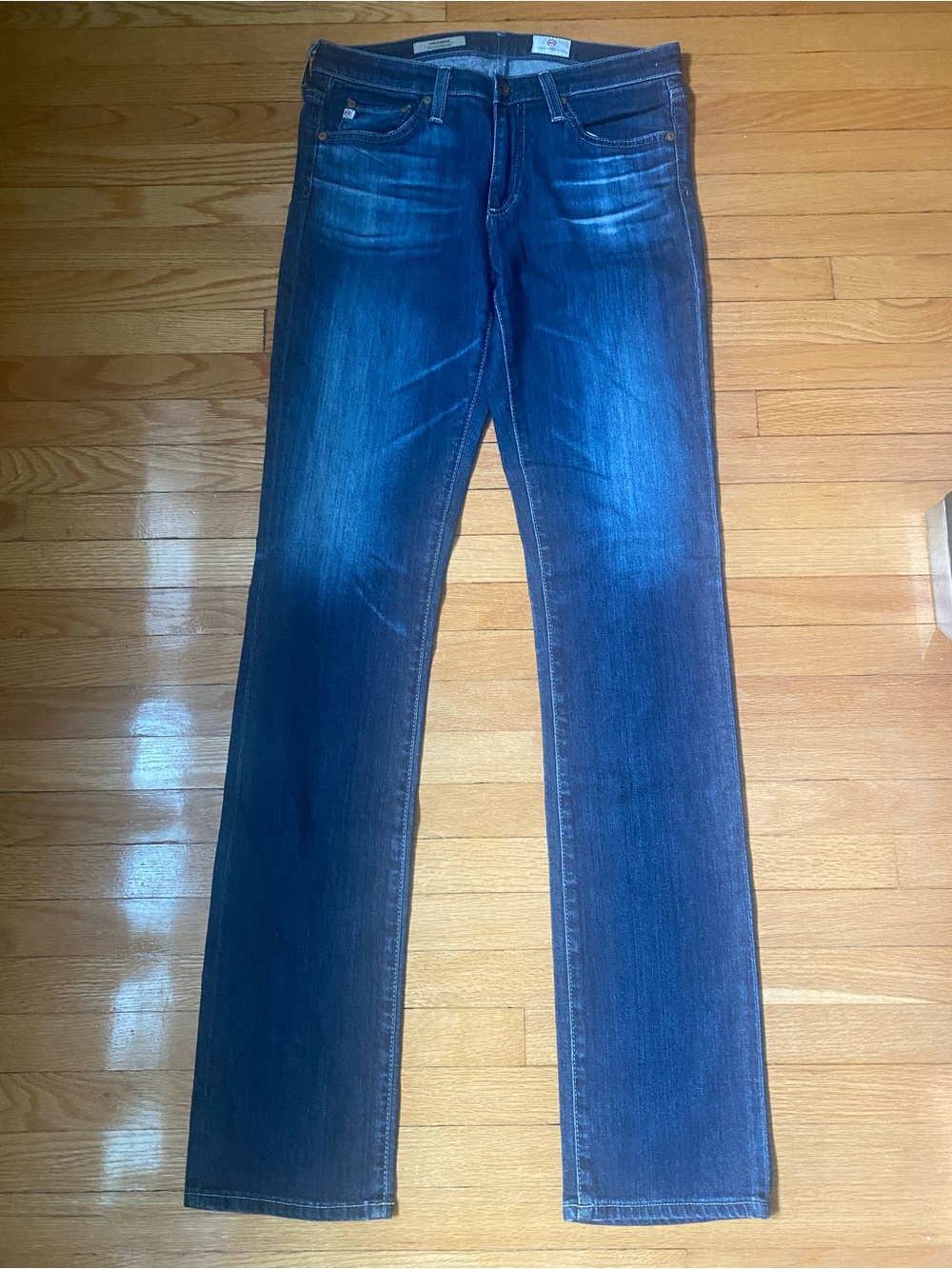 Women’s Blue Straight-Leg Jeans